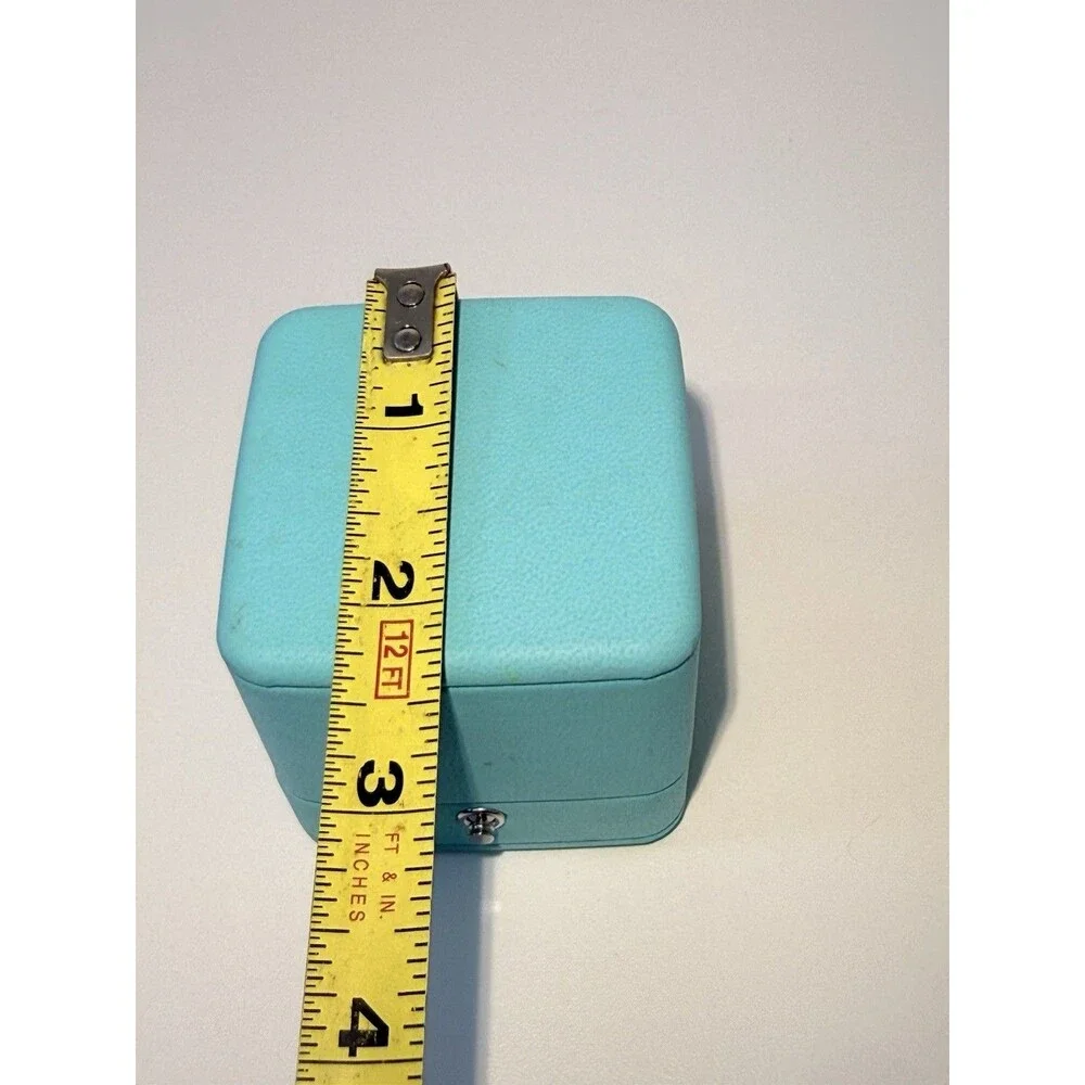 Tiffany & Co. Engagement Ring Box Authentic Turquoise Blue Presentation Box
